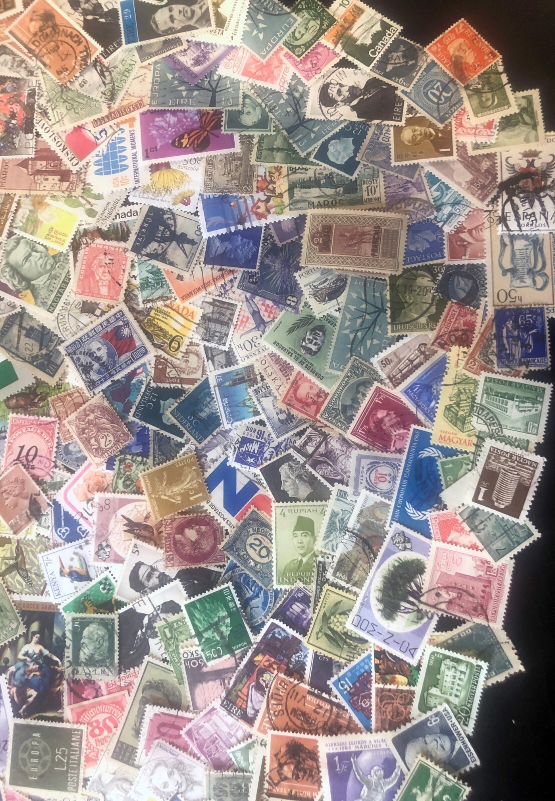 KILOWARE Stamps Off Paper Premium Worldwide Unchecked 1oz Mixture FREE SHIPPING