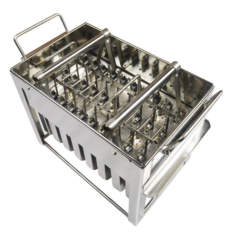 24Pcsx108ml Stainless Steel Ice Lolly/Ice Pop Mold Ice Cream Making Tool