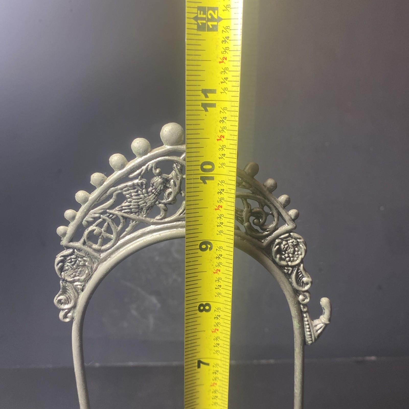 Antique Victorian Silverplated Bird & Floral Motif Frame. Taxidermy Stand Idea.