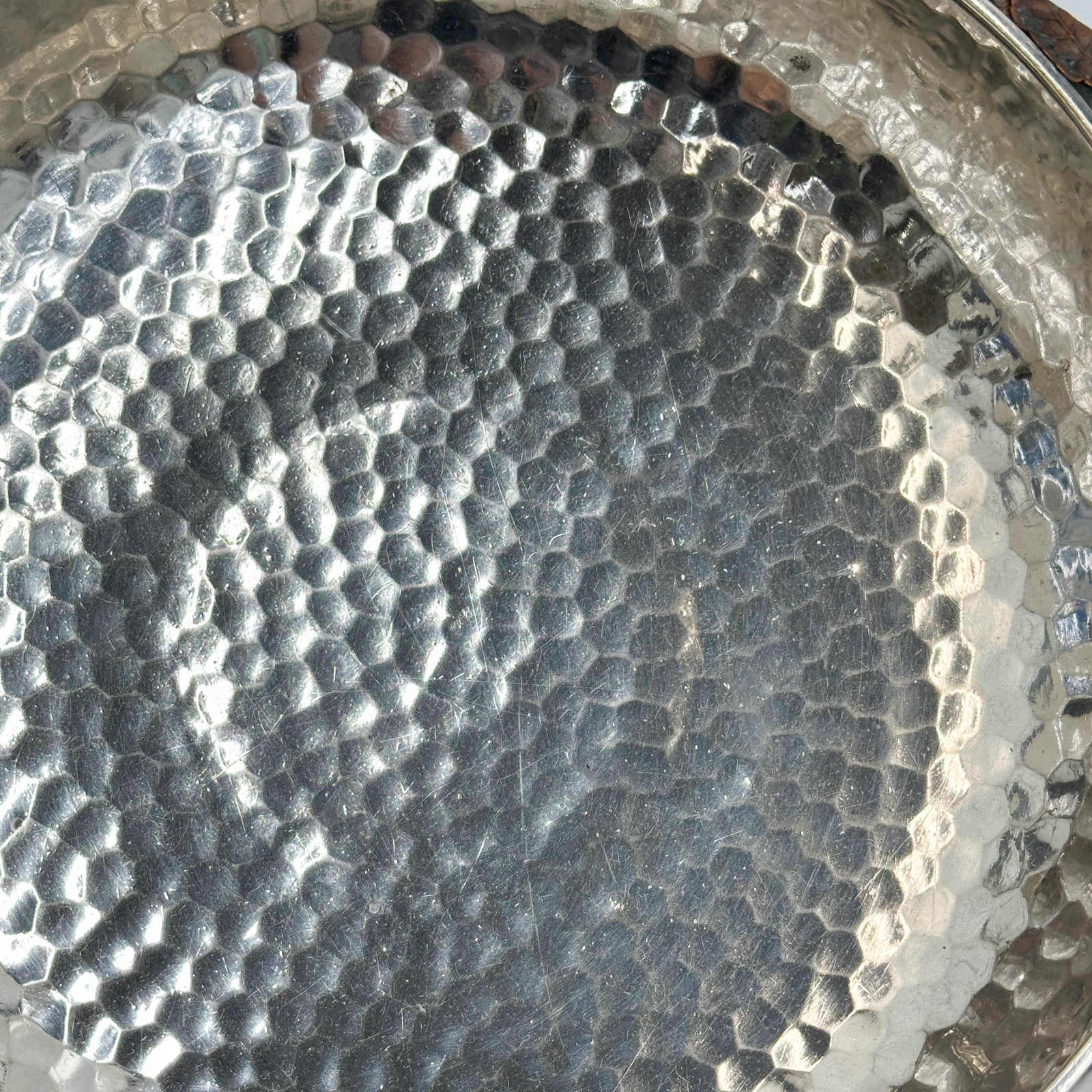 Gorham Sterling Silver Hammered Mixed Metal Bowl 1881 Cherry Blossoms #1730