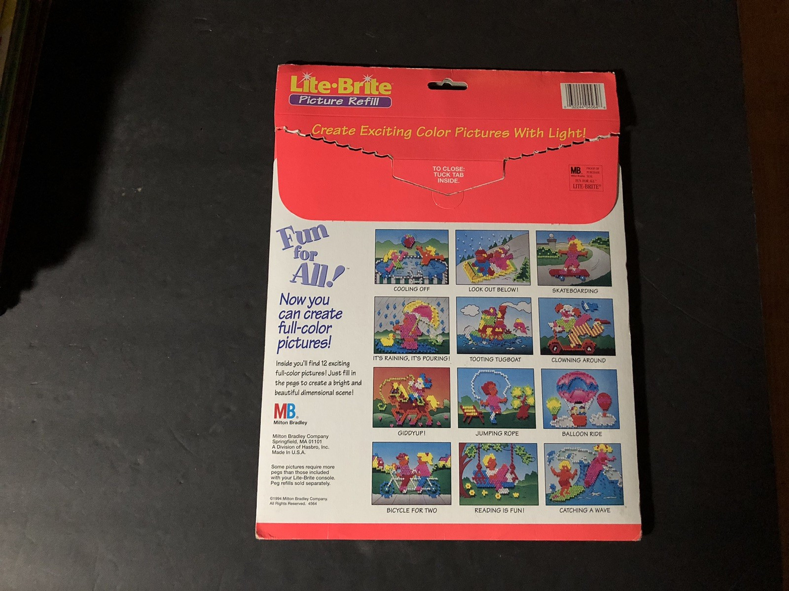 Vintage Hasbro Lite Brite Fun For All 1994 Picture Refill Sheets opened but new