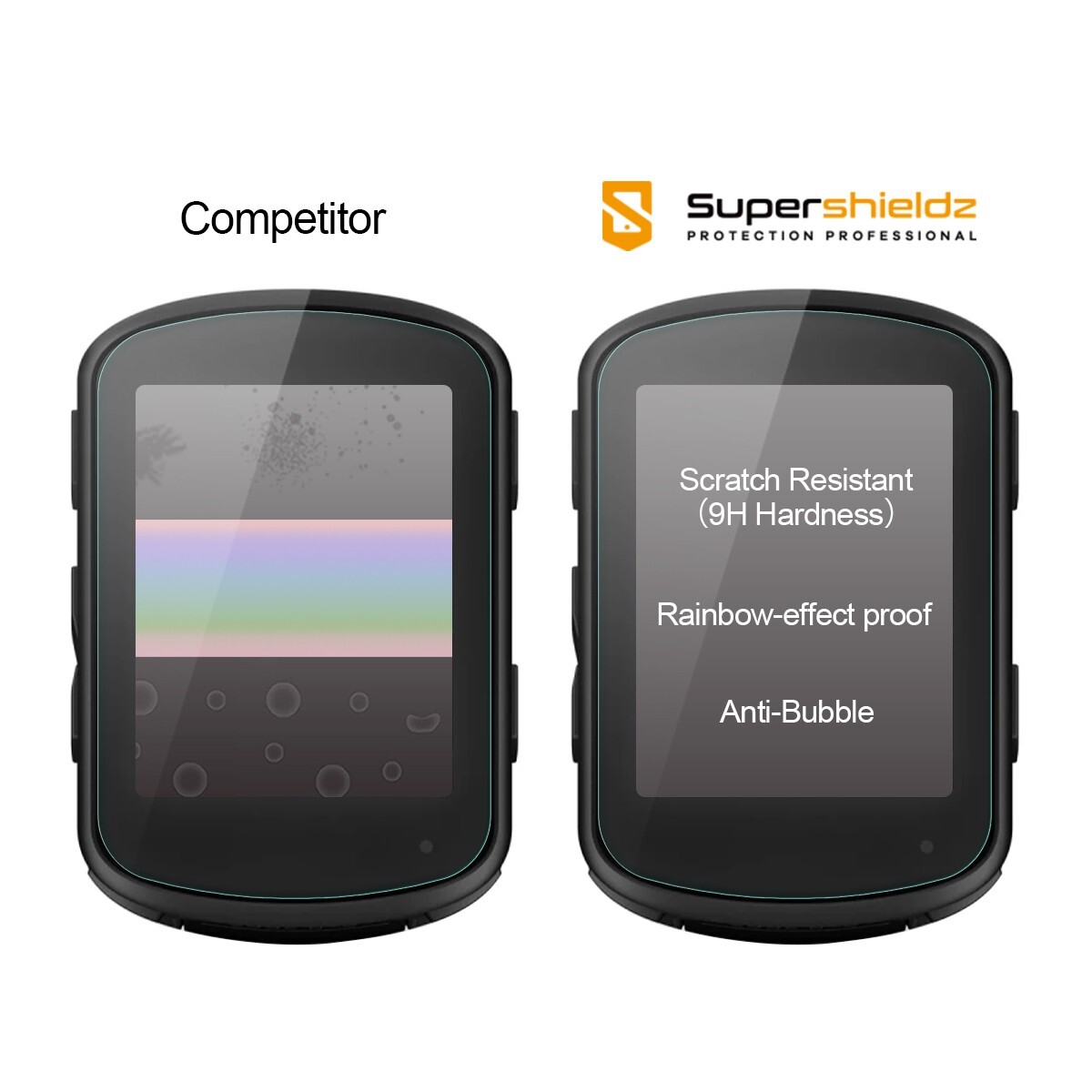 2X Supershieldz Tempered Glass Screen Protector for Garmin Edge 840/ 540