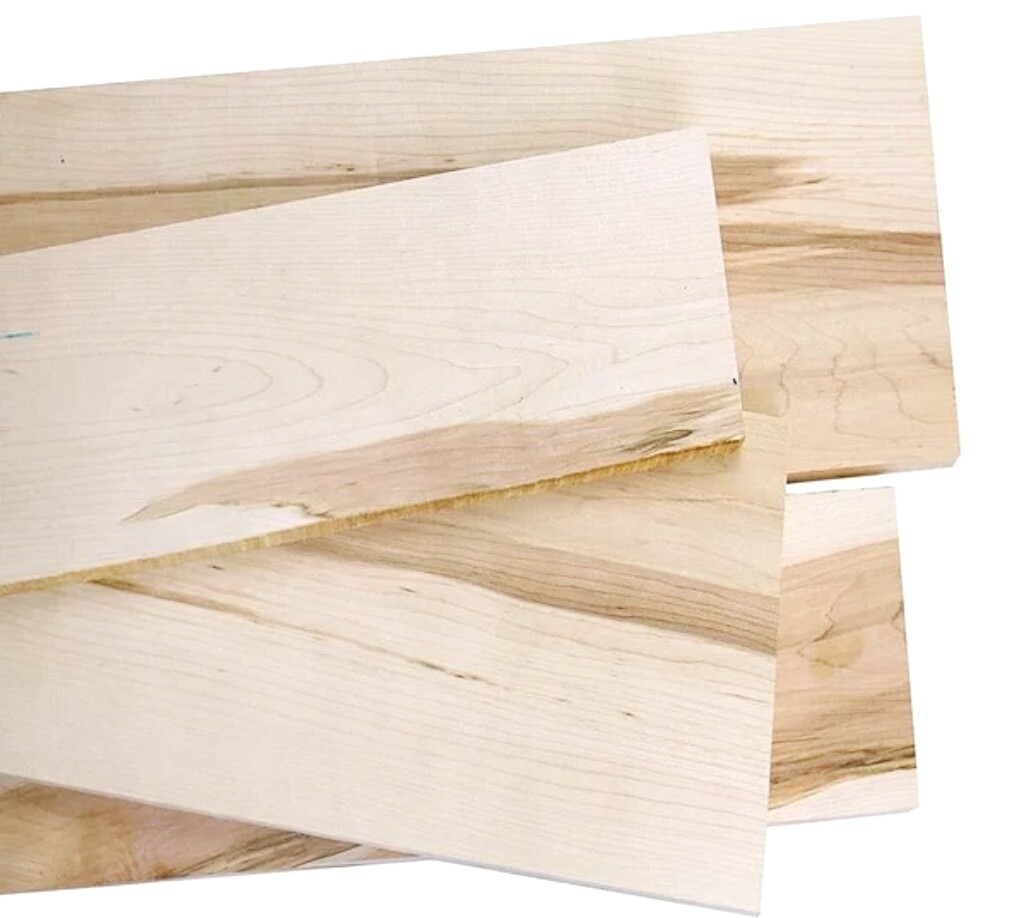 4 HARD MAPLE 3/4" x 4" x 36" Lumber Wood Boards KILN DRY DIY Shelf Sign Craft