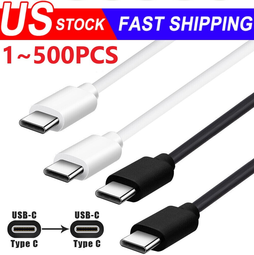 USB-C to USB C Type-C Fast Charging Data SYNC Charger Cable Cord 3/6/10FT lot