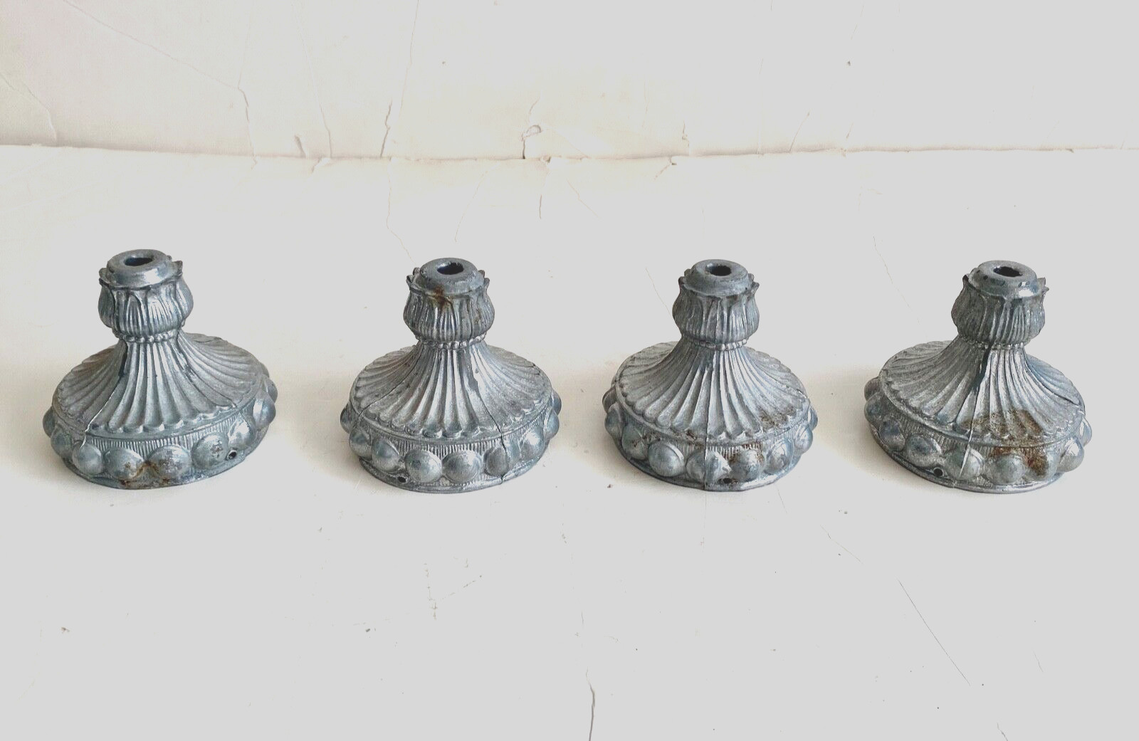 Vintage Cast Metal Hanging Lamp Shade Holder Canopy Fitter Ceiling Light Fixture