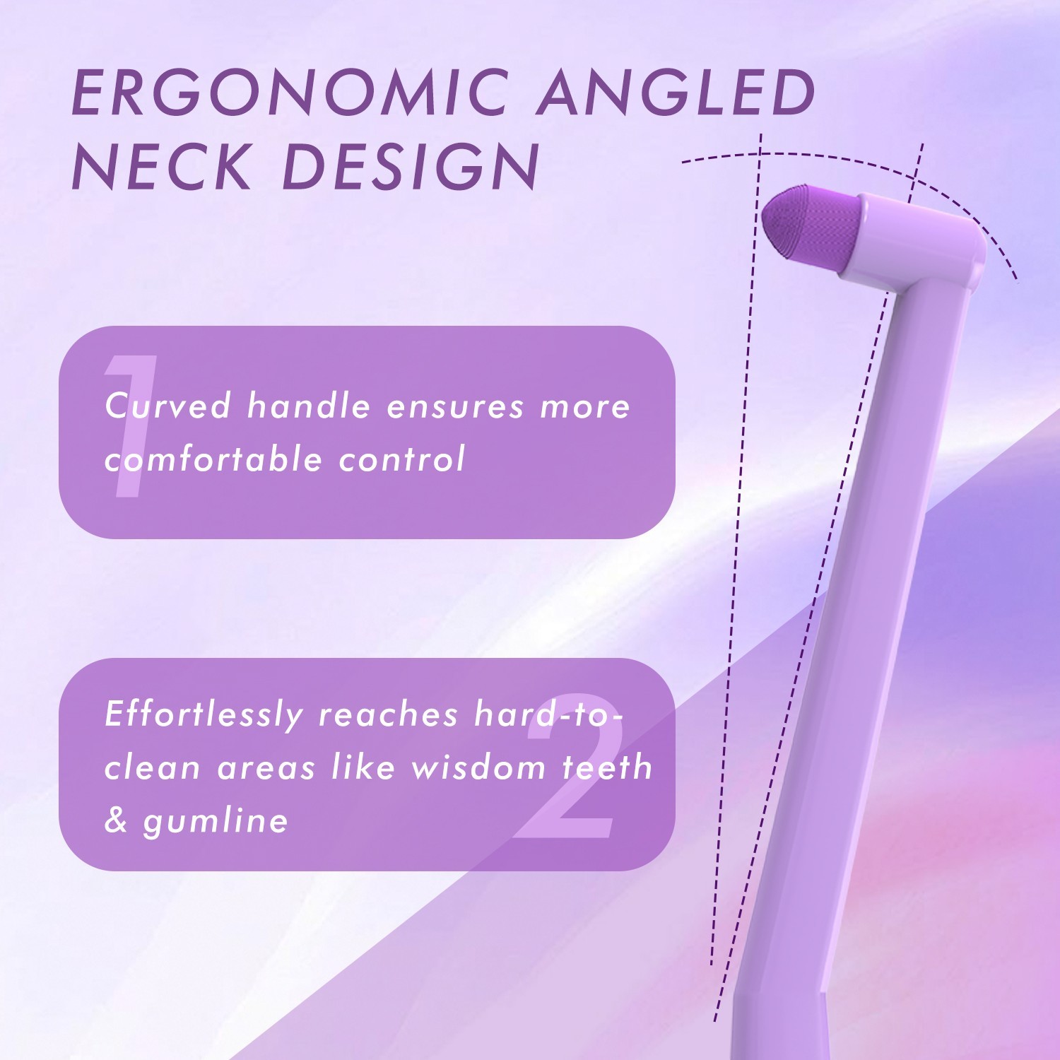 Orthodontic End Tuft Toothbrush with 0.12mm German Bristles – Deep Clean-2 Packs