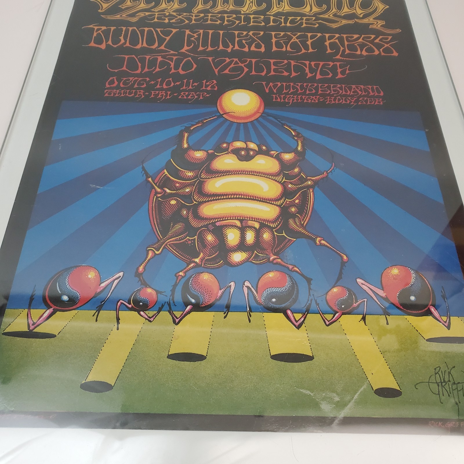 Jimi Hendrix Winterland 1968 Psychedelic Poster Rick Griffin Moscoso BG-140