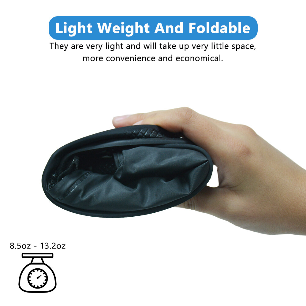 Reusable Waterproof Rain Shoe Covers Boot Non Slip Overshoe Zipper Men Women