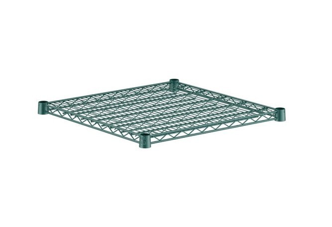 Green Epoxy Coated Wire Shelving Section 24" widths 8 sizes available Regency