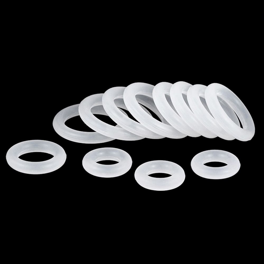 White Silicone O Rings Seals 6mm Cross Section 23-388mm ID Food Grade O Ring