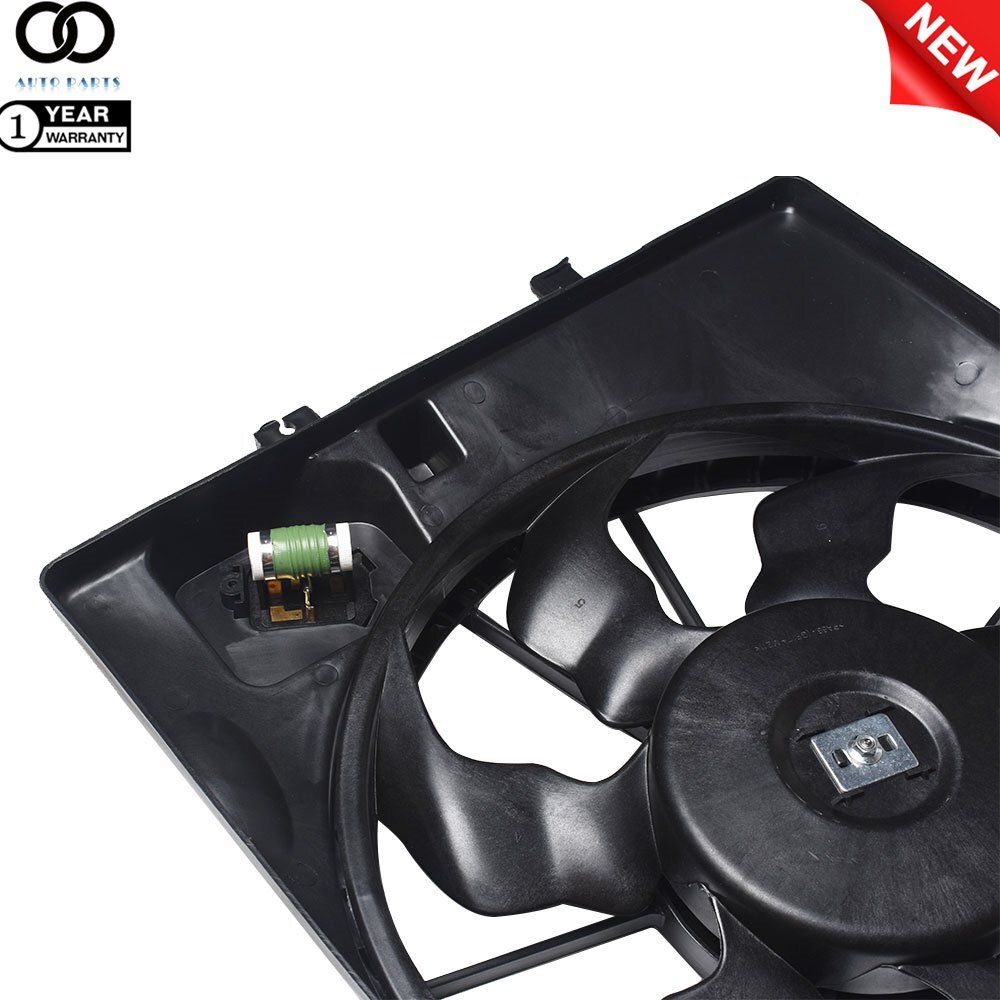 Radiator Cooling Fan w/ Reservoir For Kia Forte Hyundai Elantra 1.8L 2.0L 14-18