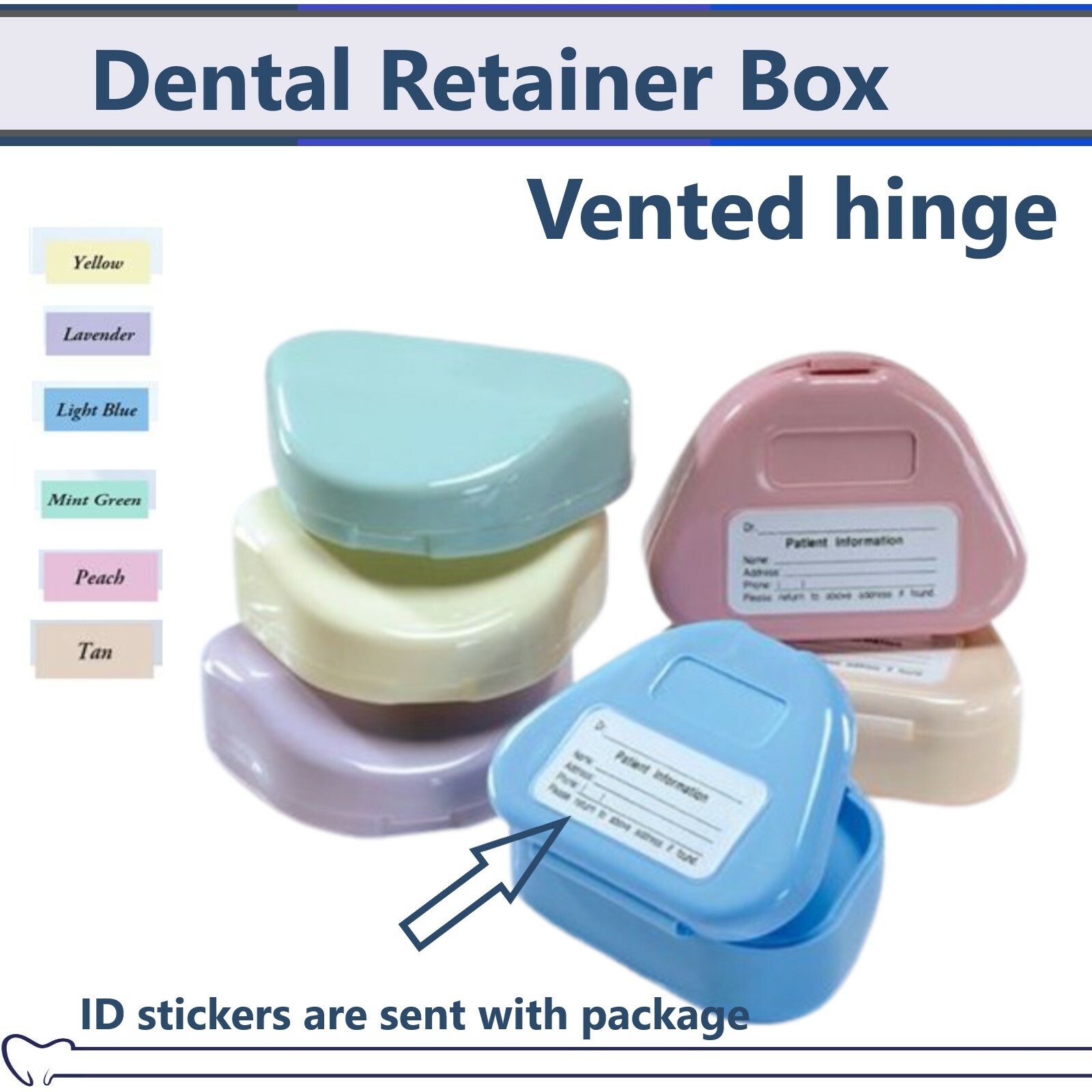 Dental Retainer Denture Storage Case Box Mouthguard Container Assorted Upto 200