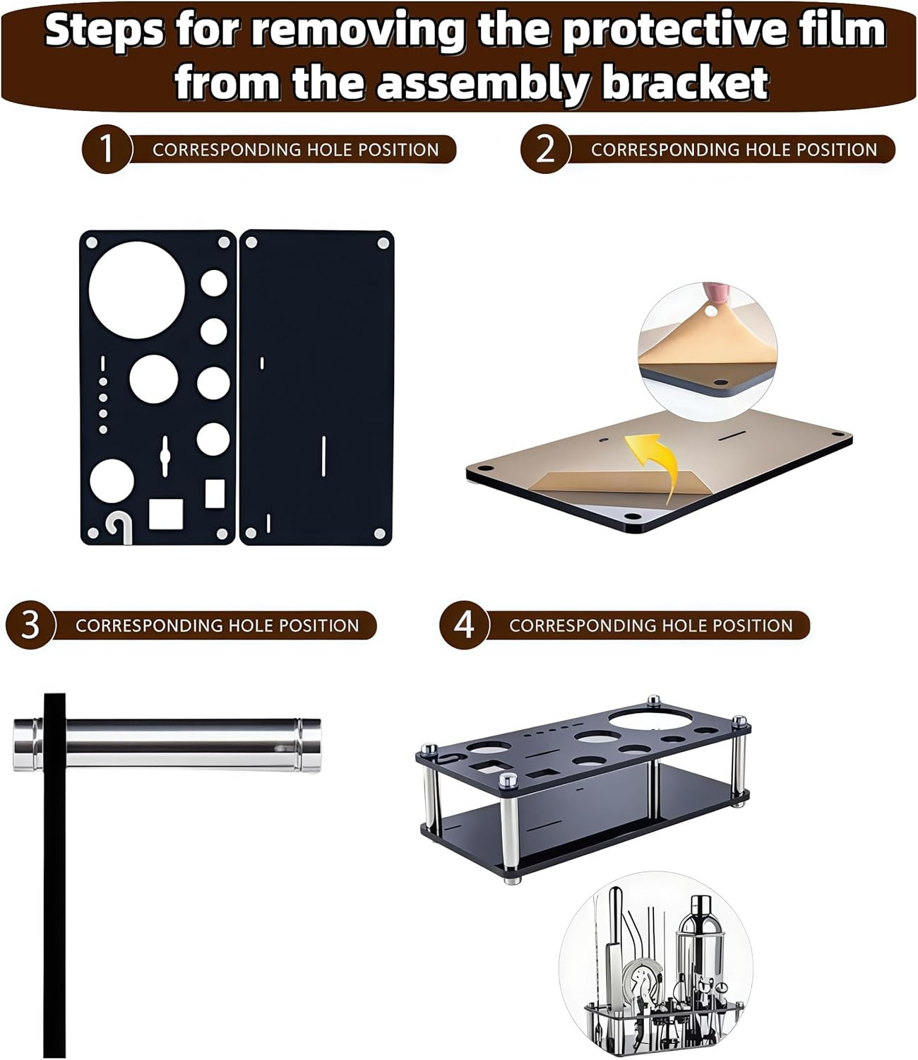 18-Piece Professional Cocktail Shaker Set and Bartender Kit with Stand, Stainles