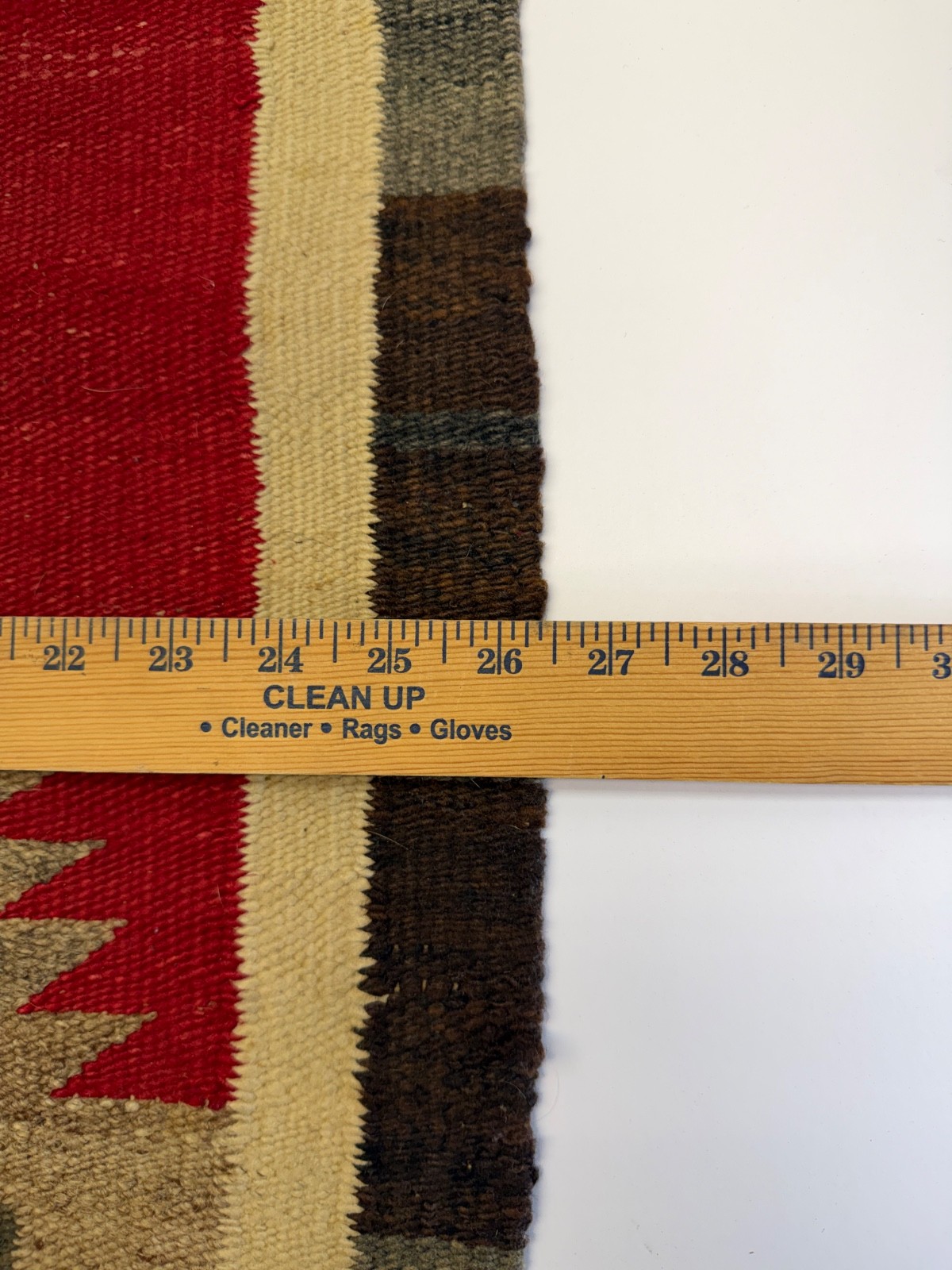 Antique Dazzler Navajo Rug Native American Indian Ganado 53x26" Vintage