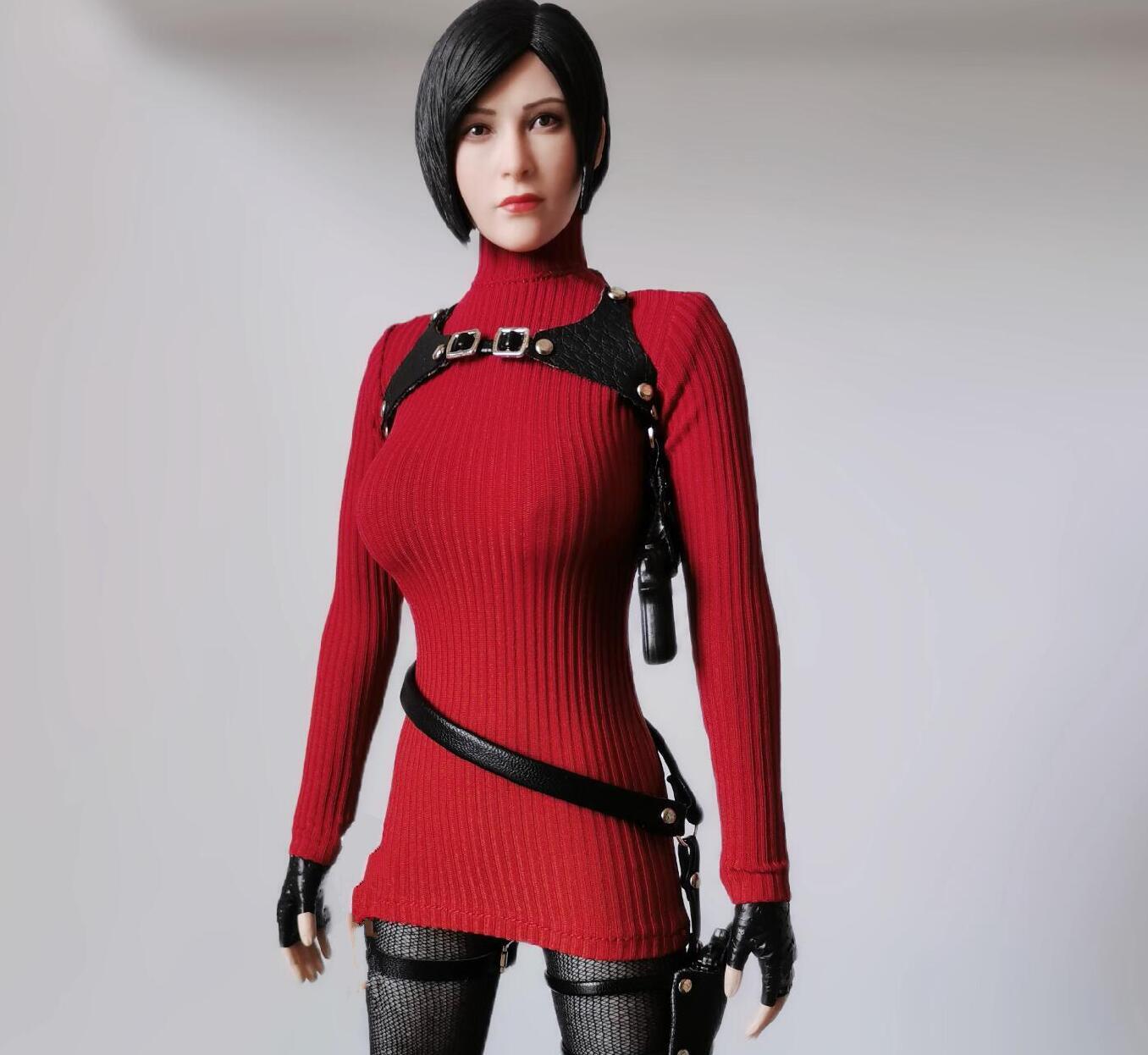 1/6 Red Top dress Gun Holster for 12" figure Ada wong Hot toys phicen ❶USA❶