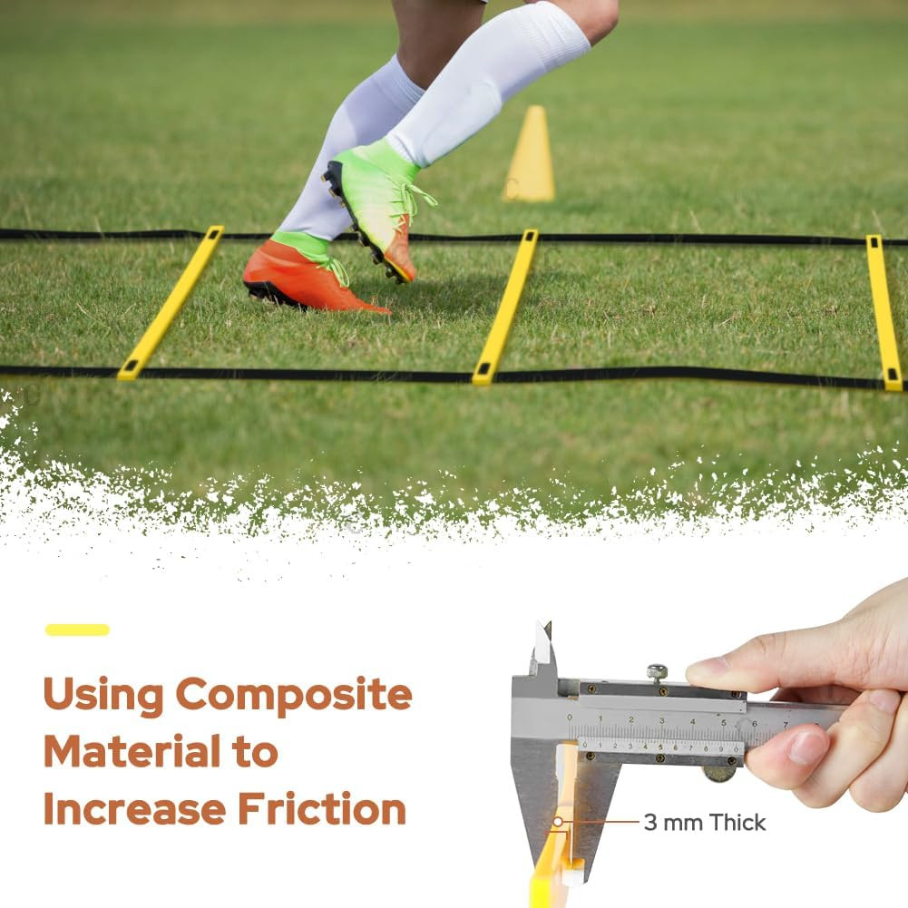 Pro Agility Ladder Agility Training Ladder Speed 12 Rung 20ft with Carrying Bag