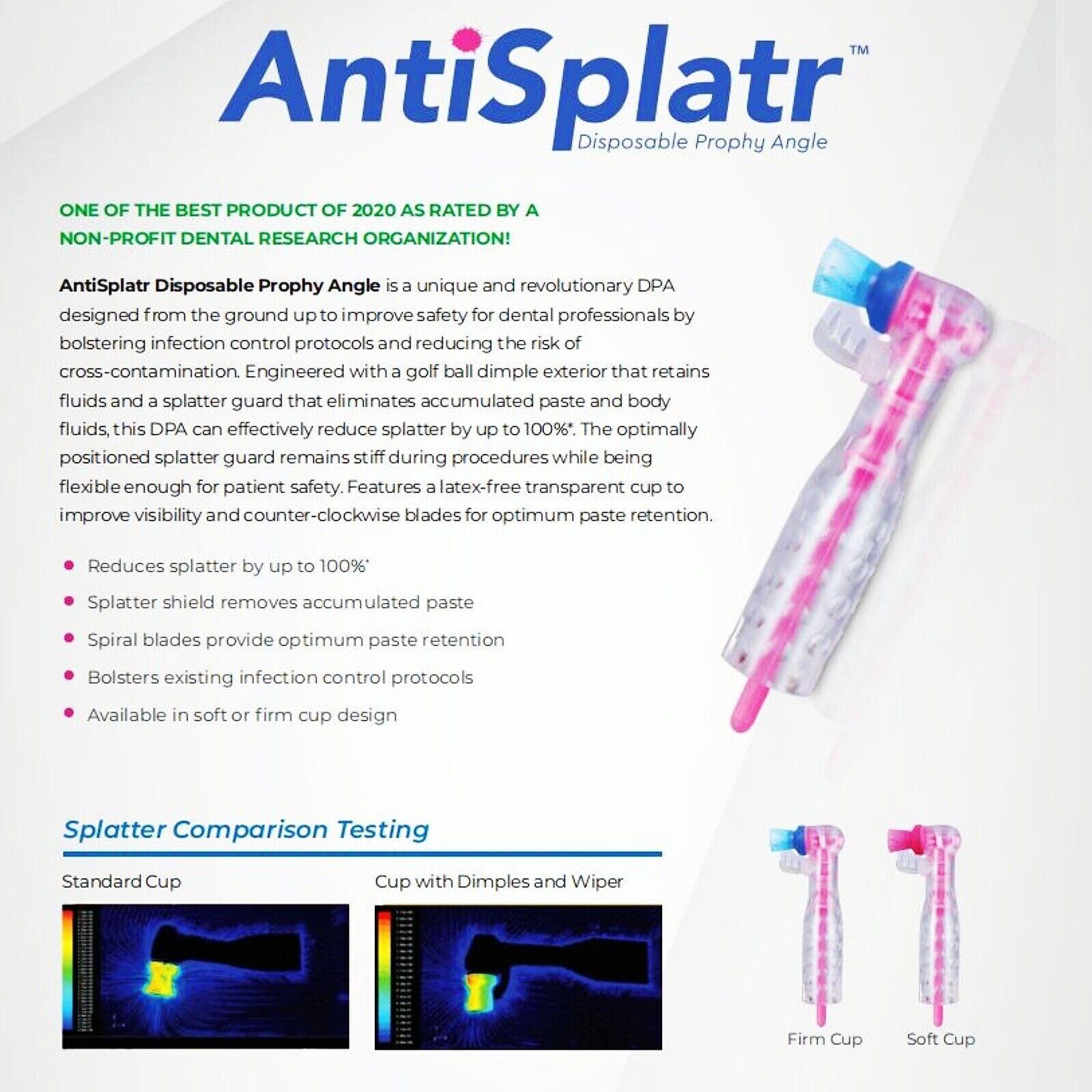 Lotus Technology AntiSplatr disposable prophy angle (Multi)
