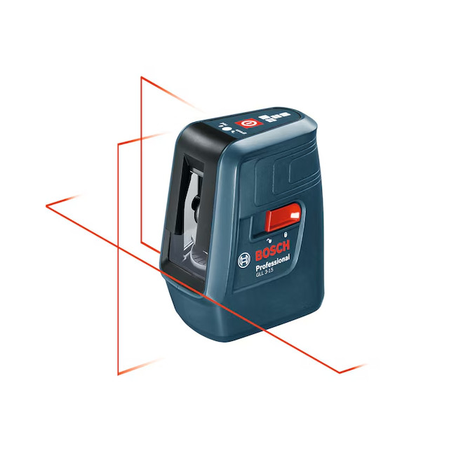 Bosch GLL3-15 Red 50ft Self-Leveling Indoor Line Generator Laser Level