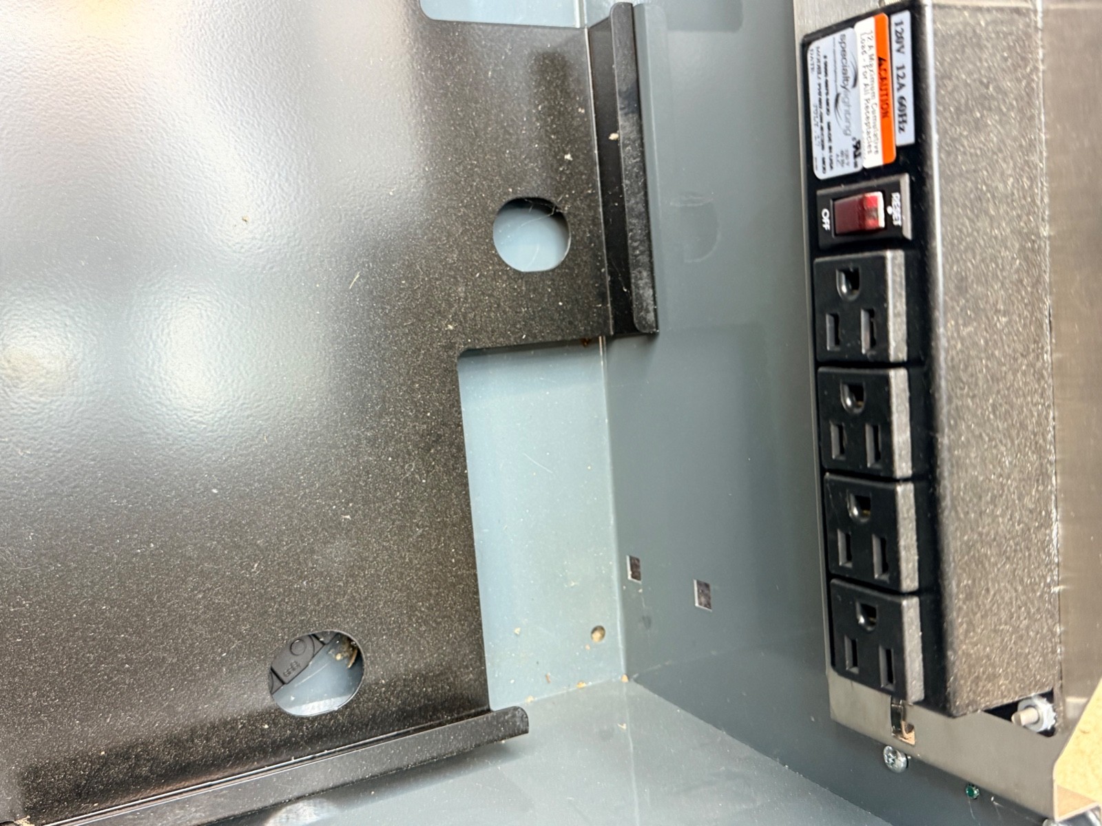 snap on power drawer EPIQ gray replacement drawer - complete with cords holders