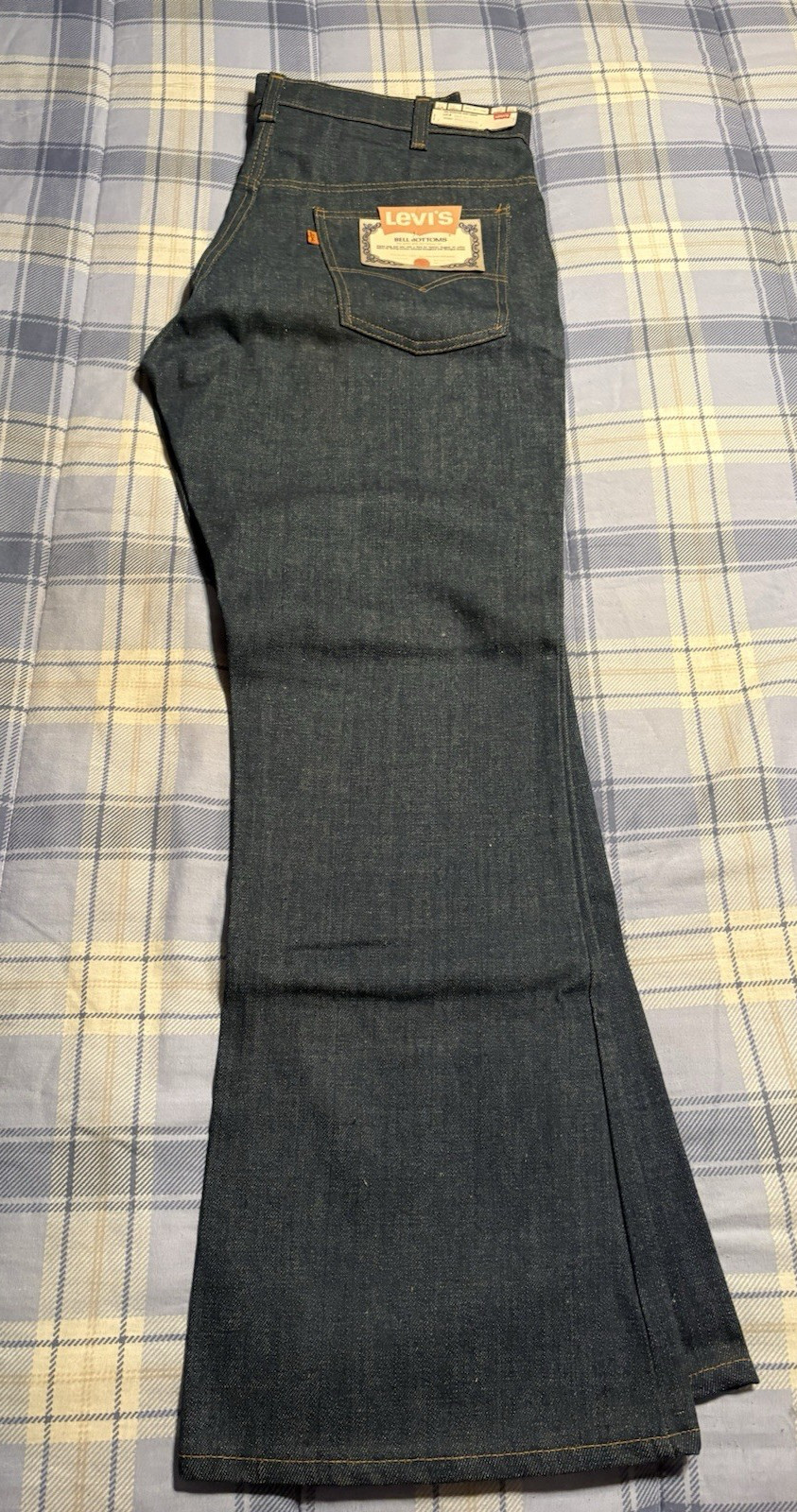 Vtg. Nwt Rare Levis Orange Tab 646 0217 Bell Bottom With Zipper 36X30 Flare Leg