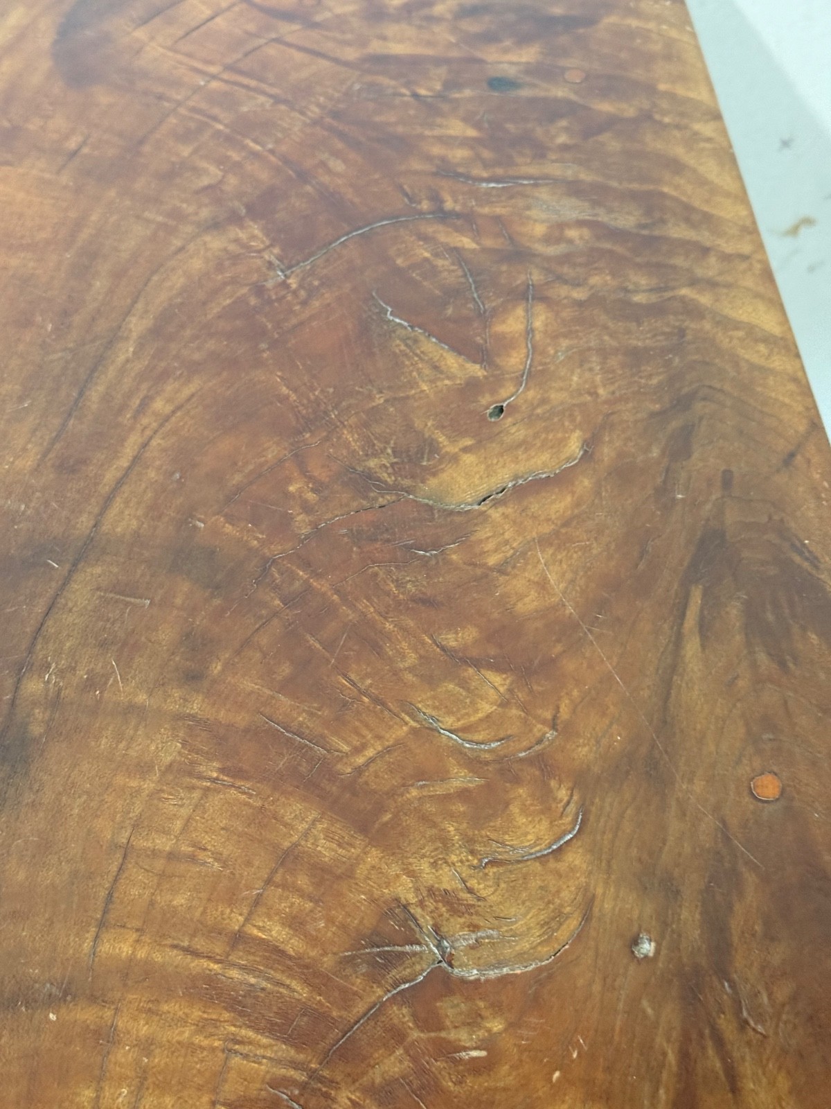 antique country Hepplewhite figured walnut night stand table 1800 farmhouse