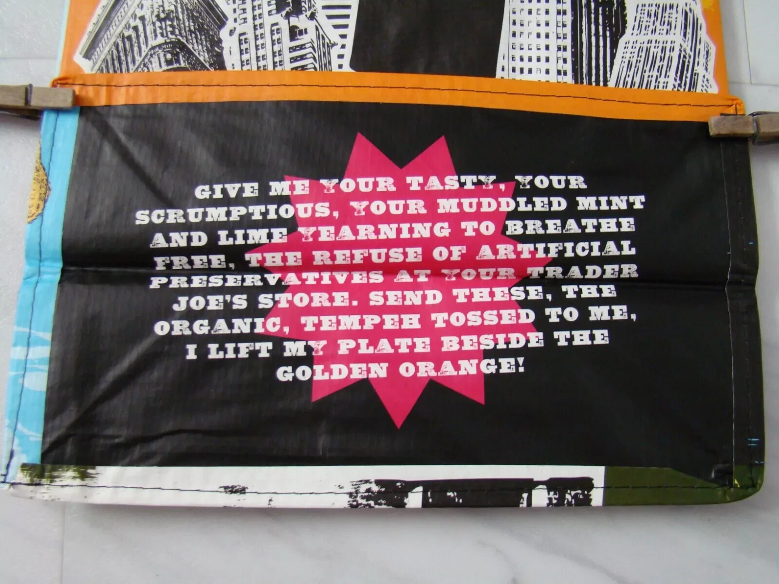 Trader Joe’s New York Tote Bag Eco Reusable Shopper Skyline Brooklyn Bridge