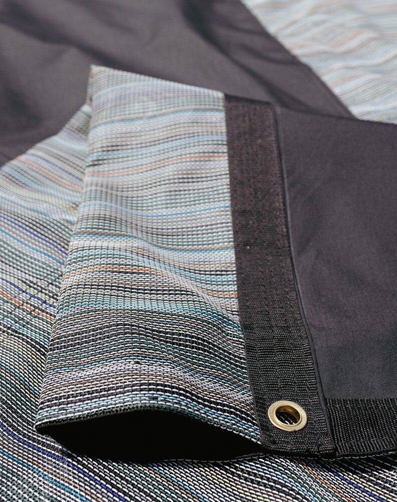 Reinforced 8' x 28' Roll Off Tarp - Heavy Duty Mesh Straight Tarp with CORDURA®