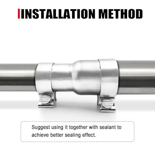 2.5 to 3 Inch Exhaust Adapter, 2.5" ID to 3" ID Exhaust 2.5" - 3" (2pcs)