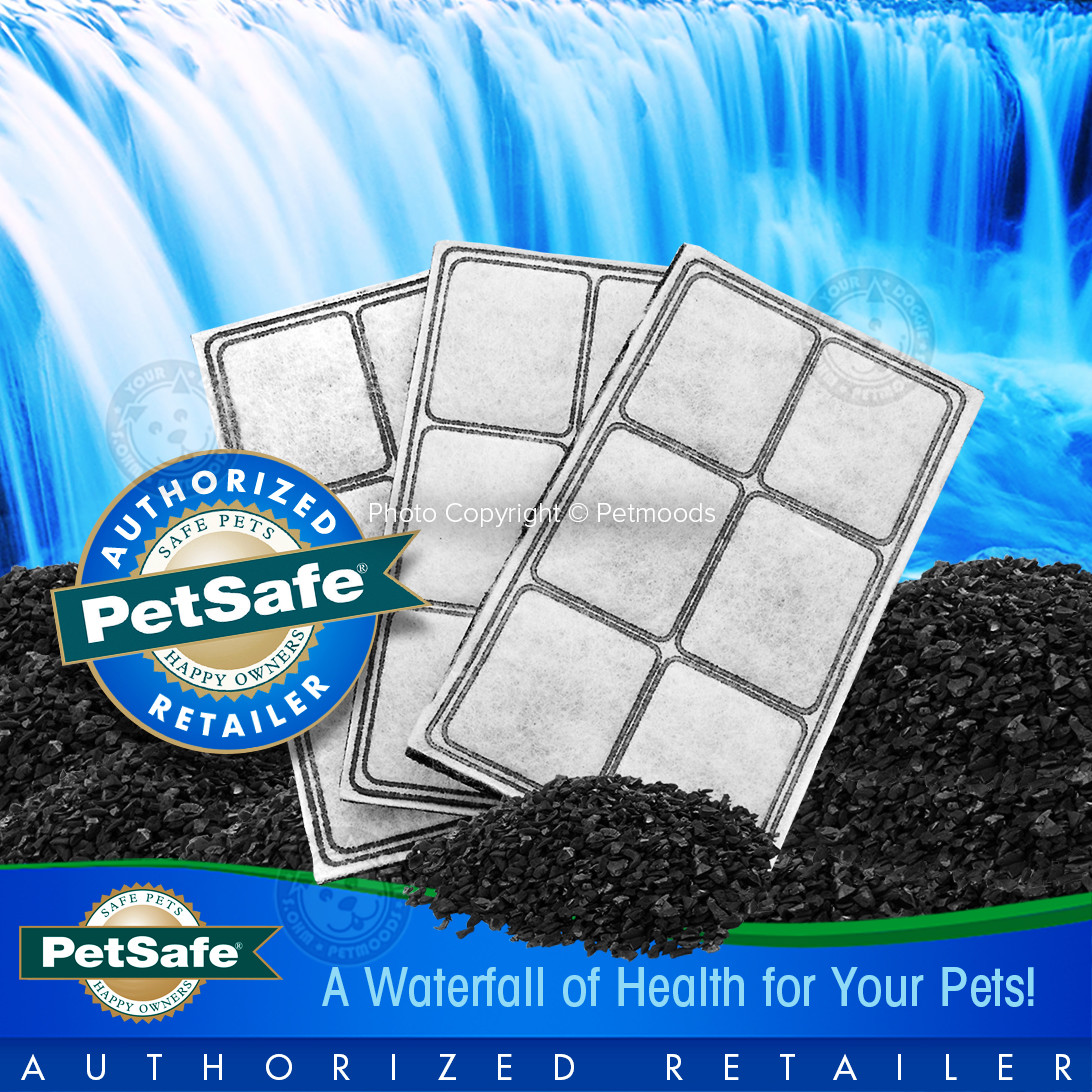 PetSafe Drinkwell Charcoal Filters Platinum Mini Zen Pet Fountains 12-Pack