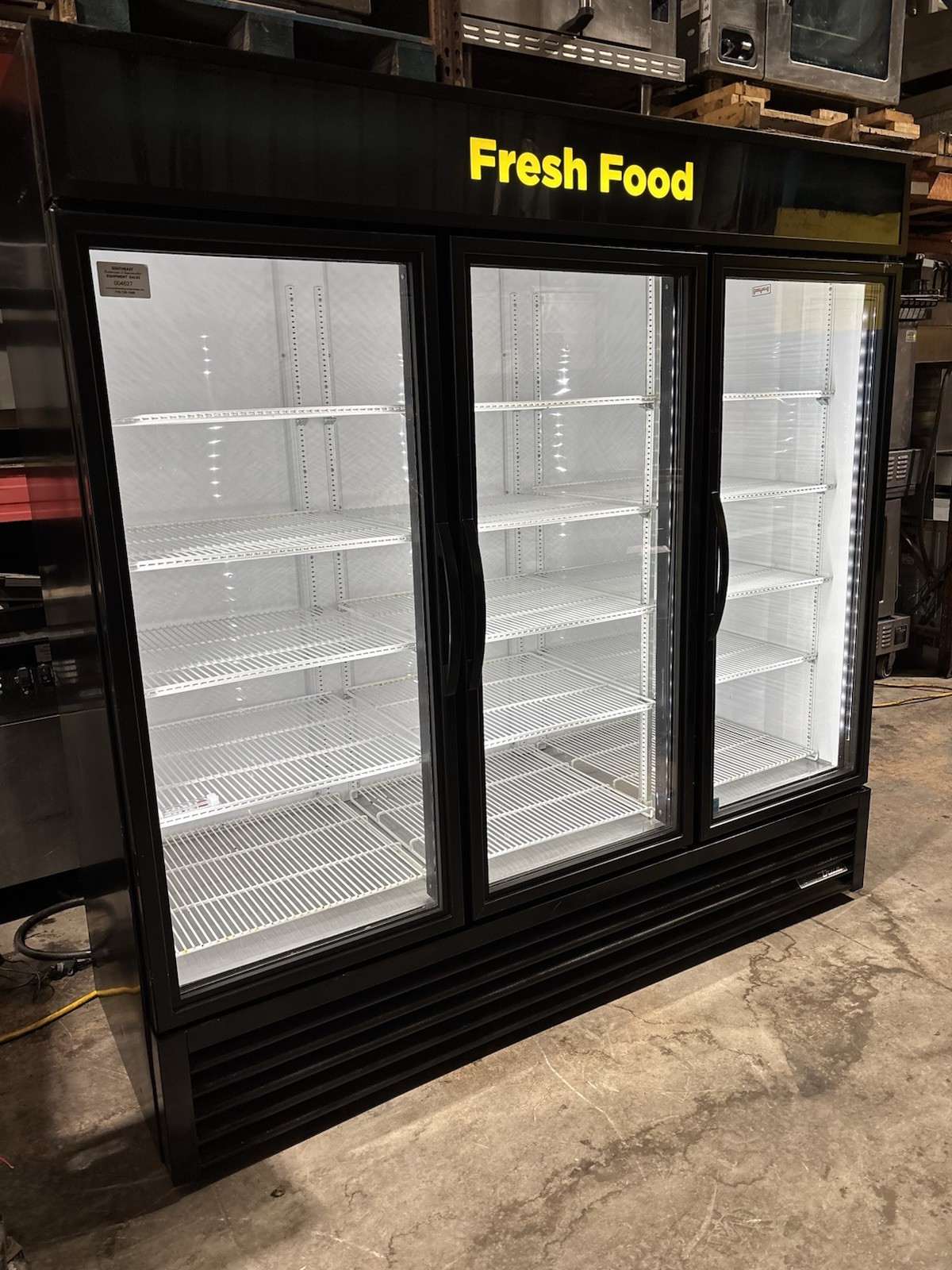 2020 True GDM-72-HC Glass 3-Door Reach-In Merchandiser Cooler / Refrigerator