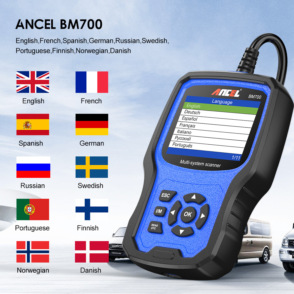 Ancel BM700 For BMW Full System OBD2 Diagnostic Scanner ABS SRS EPB TPMS BMS OIL