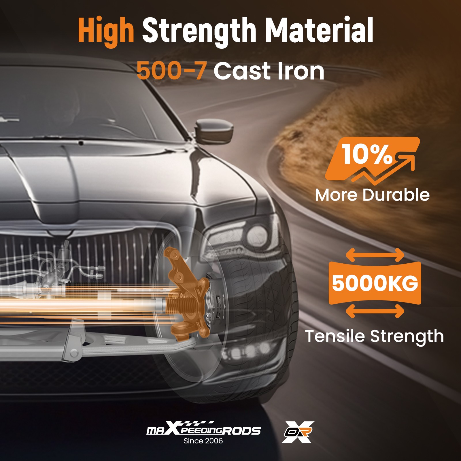 Steering Knuckle & Wheel Hub Bearing Assembly for Honda Civic 2003-2005 1.7L