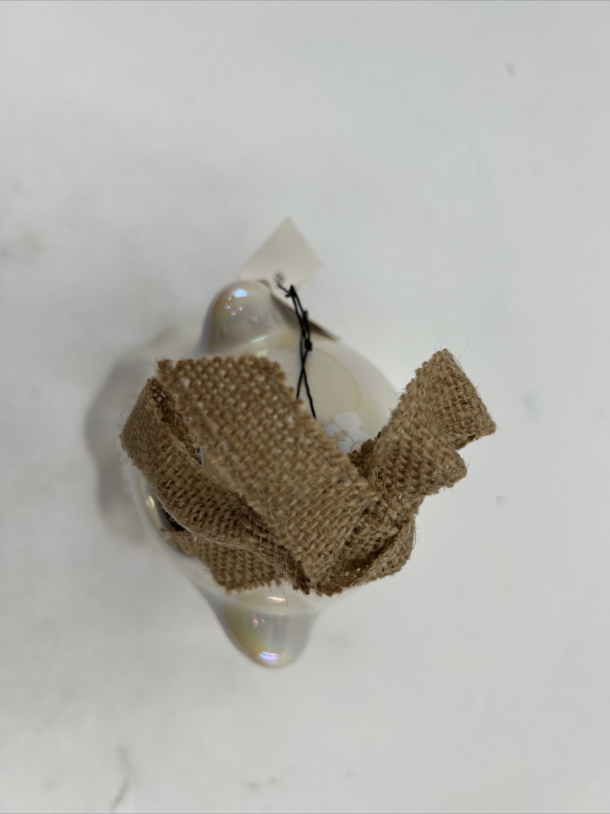 Rae Dunn Ceramic 9in Iridescent Ghost Too Cute to Spook Birdhouse AA01B15030