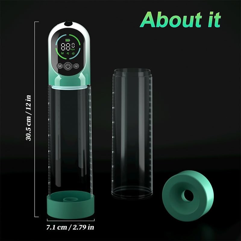 Vacuum Electric Penis Pump Digital rechargeable Male Men Penis Enlarger Growth