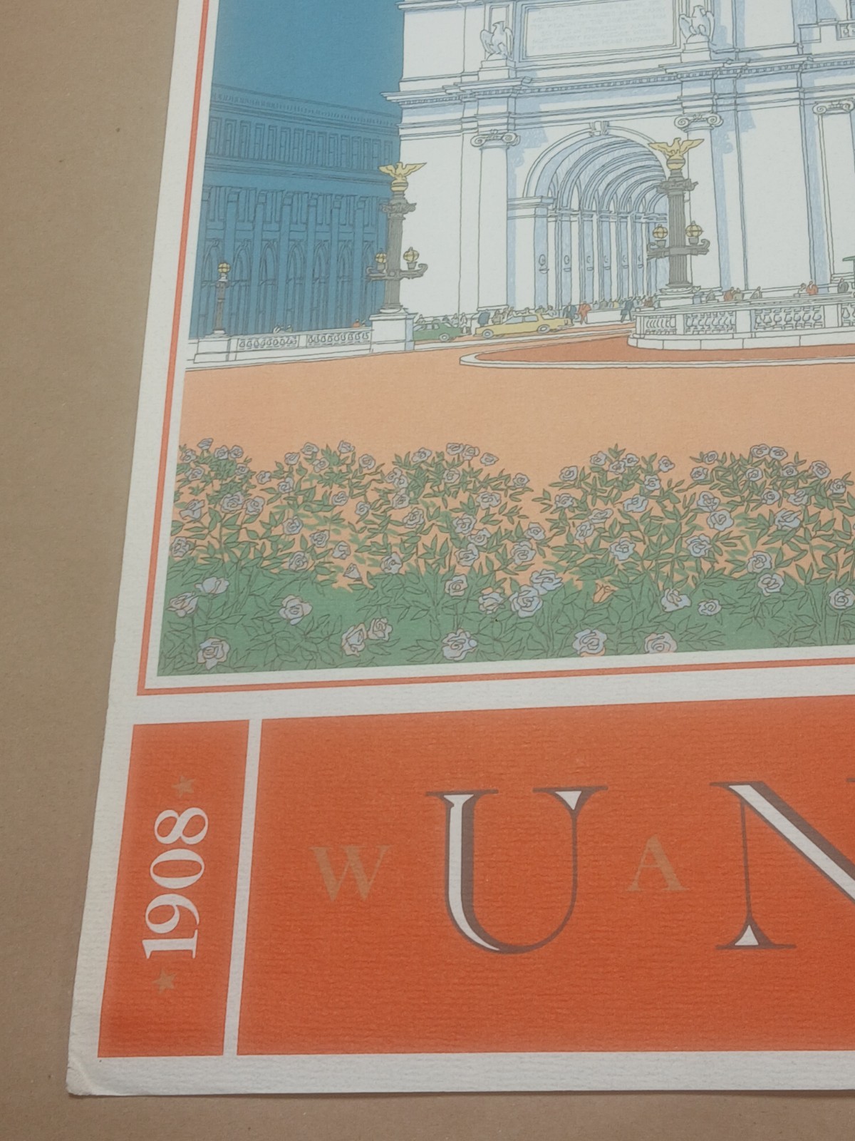 Union Station 1988 Print Carlos Diniz 1908 Print Washington D.C. 39 X 25 1/2
