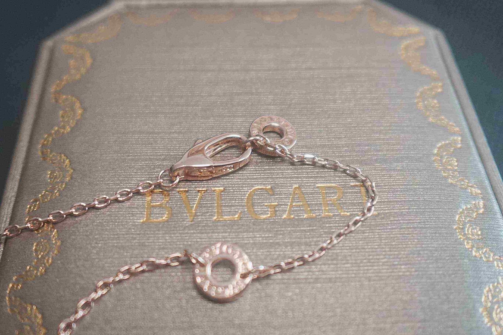 New/BvIgarlDivas&DREAM*Necklace 18K&Rose*Gold Diamond Necklace