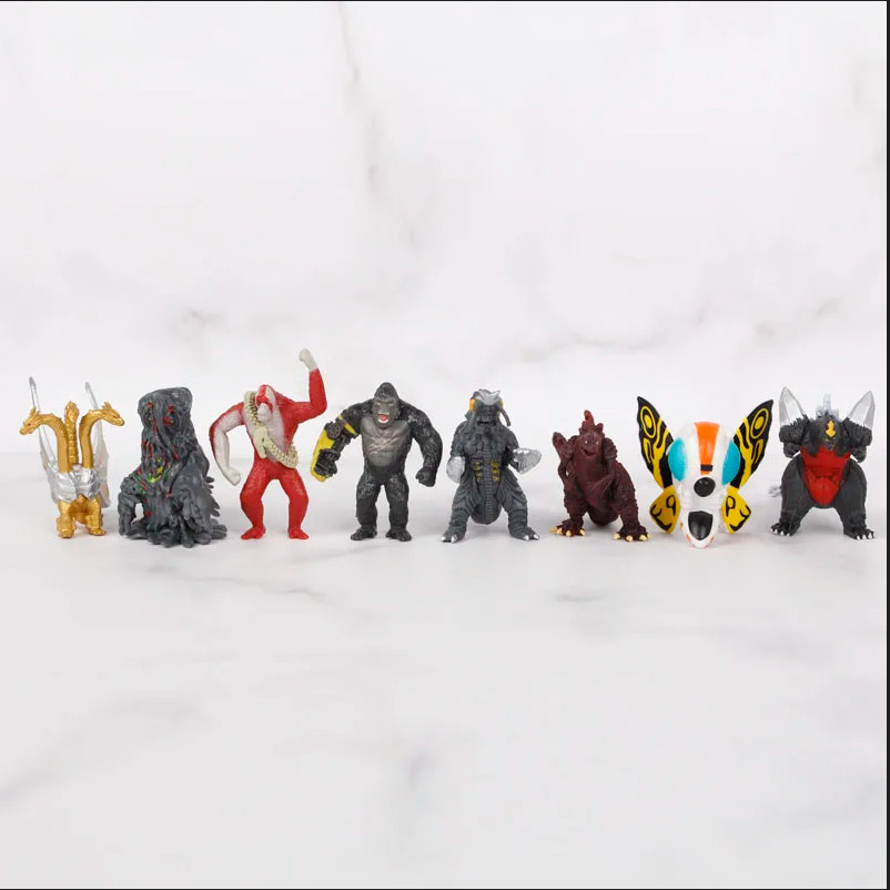 24pc Godzilla King Kong Action Figure Set - 17cm Model Toy Collection