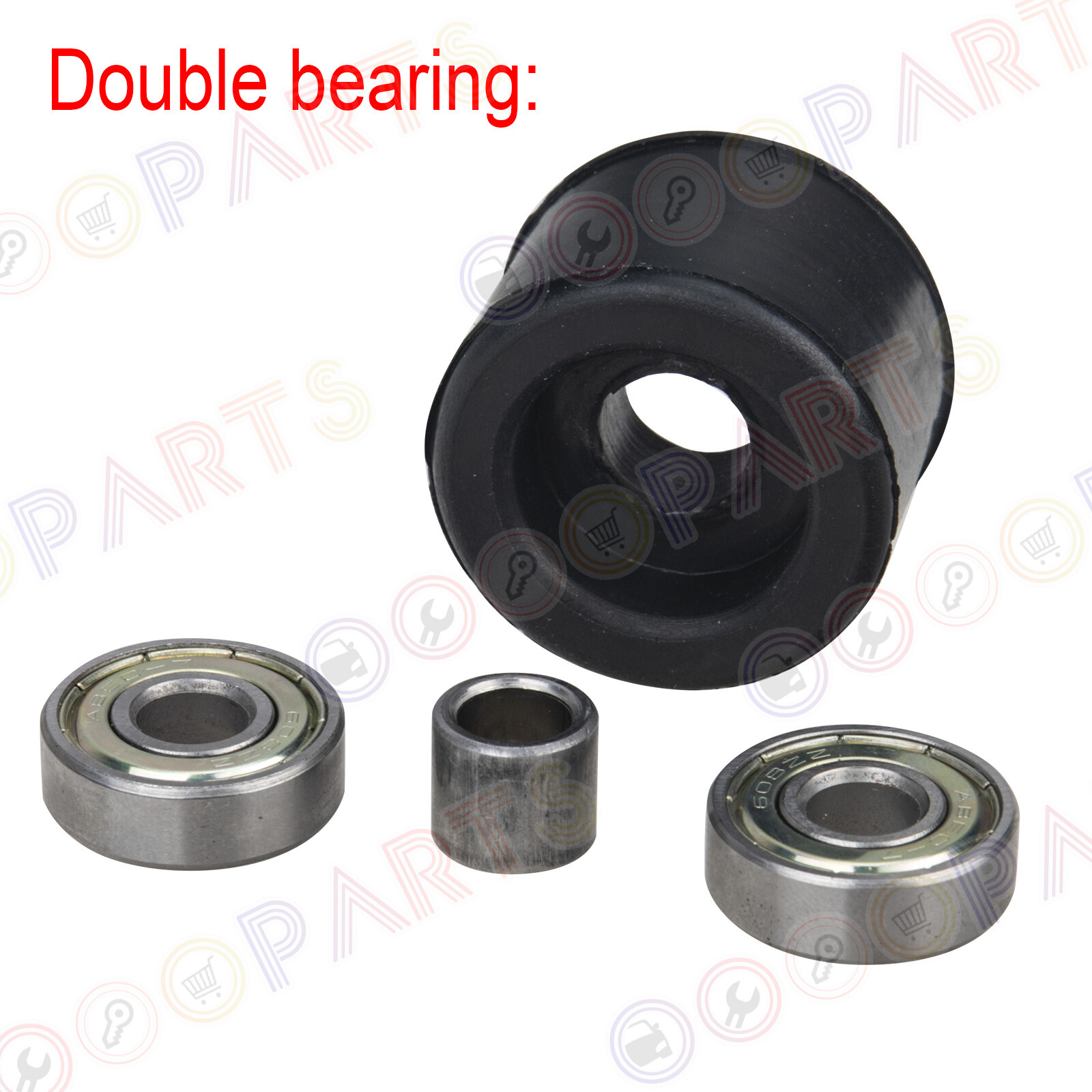 For Yamaha Warrior YFM350 RAPTOR 350 Upper & Lower Dual Bearing Chain Roller Set