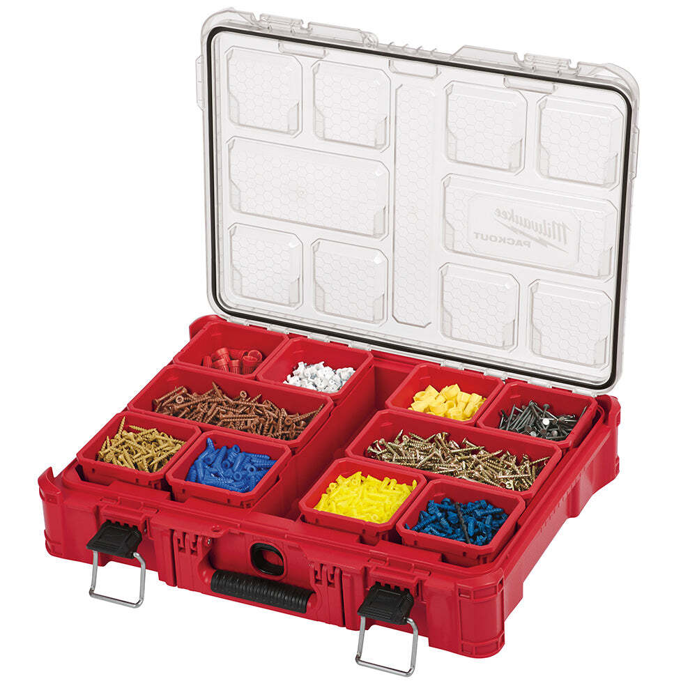 Milwaukee 48-22-8430 10-Bin Impact Resistant Polymer Packout Organizer