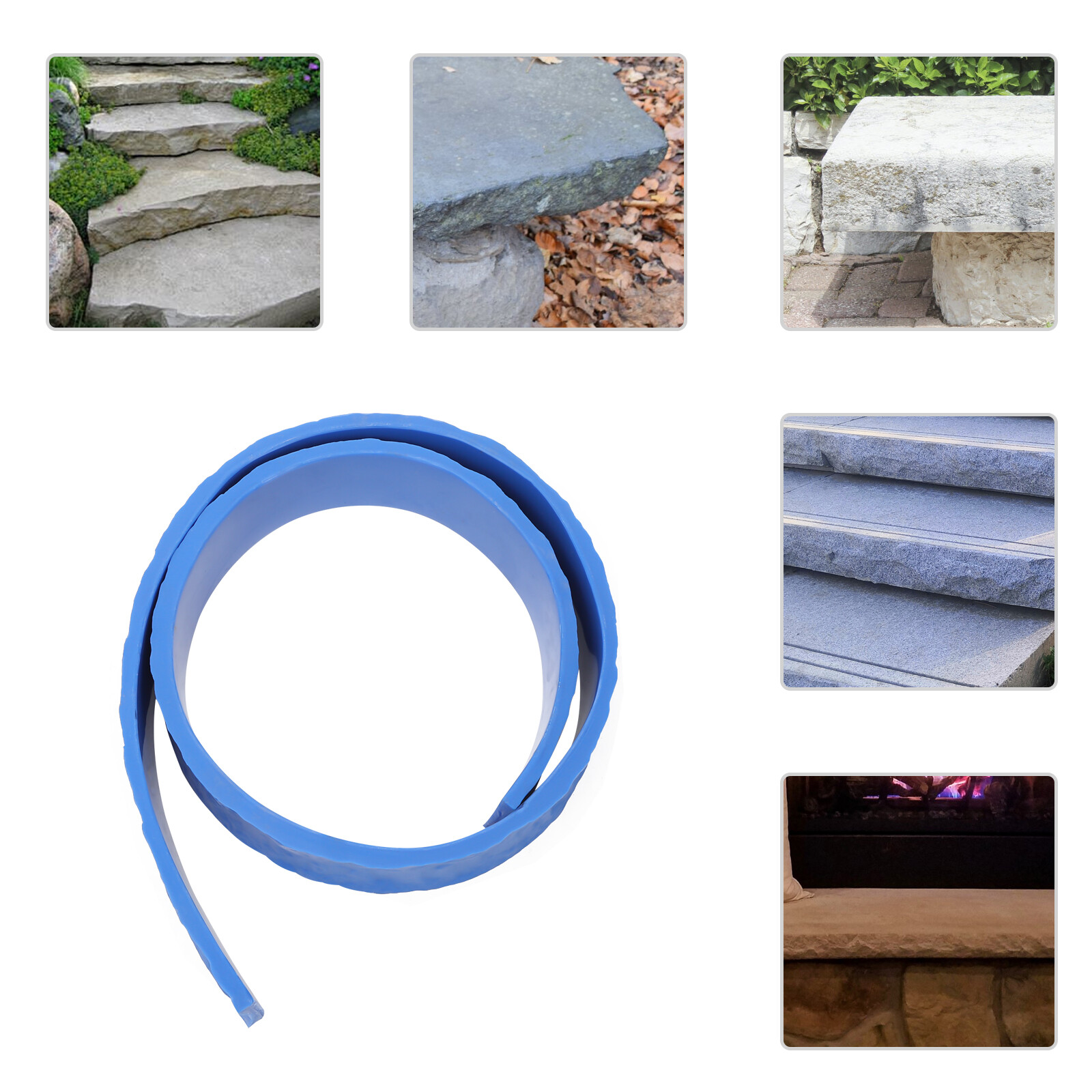 Texture Molds Chiseled Edge Concrete Countertop Edge Form Liner 230*10*2cm