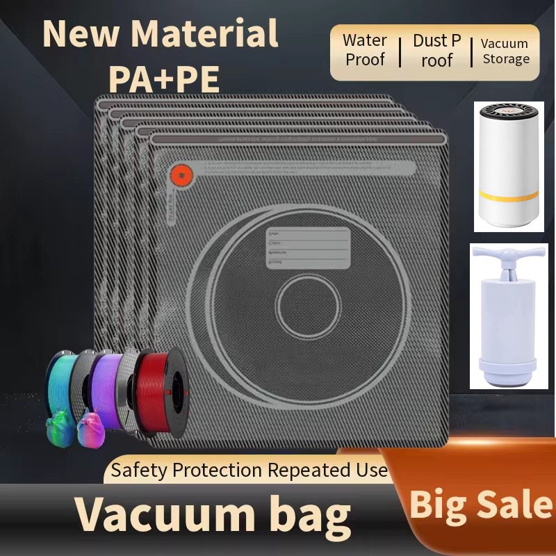 10/20/30* 3D Printer Filament Vacuum Storage Bag PLA ABS PETG Dryer Sealing Bags