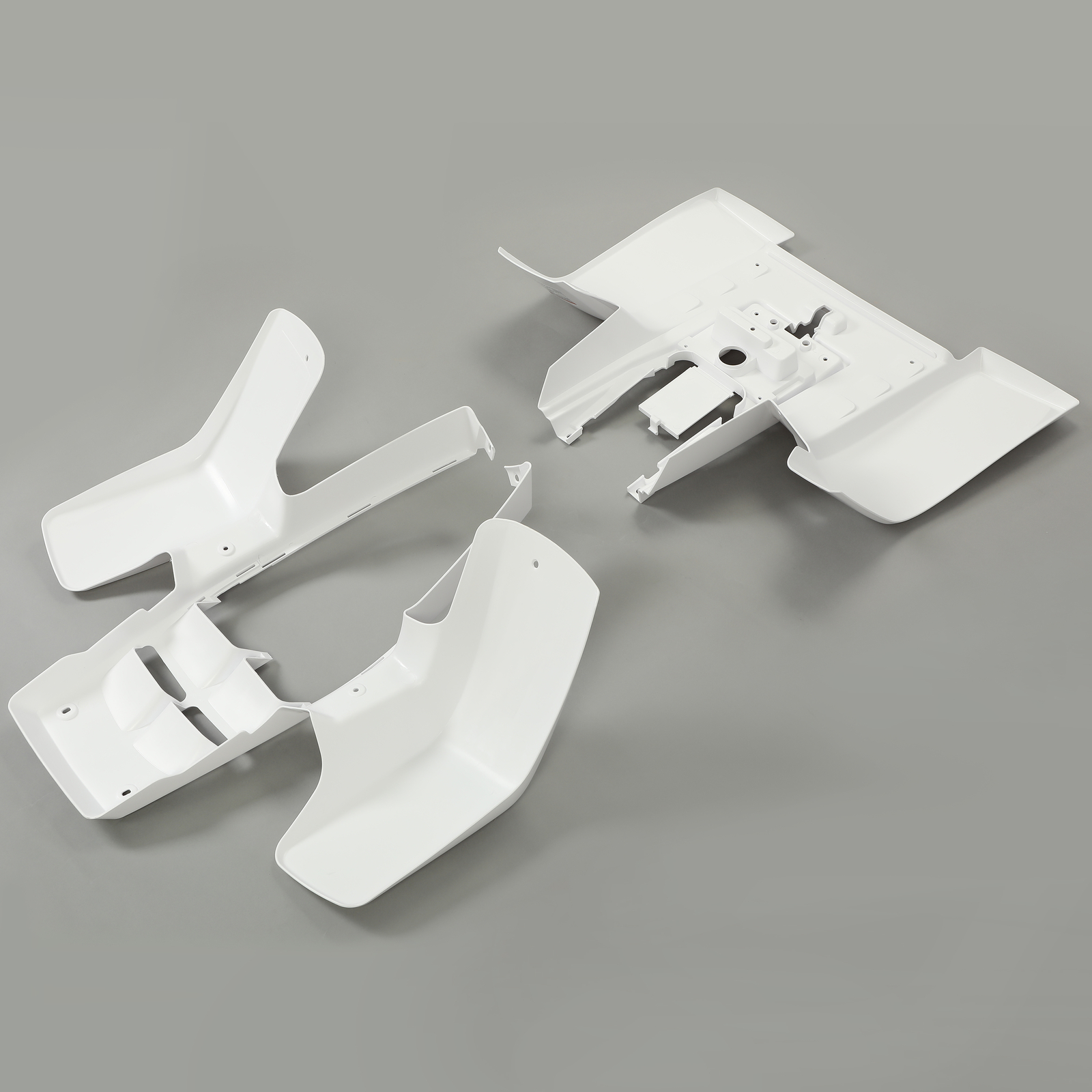 One Set White Front & Rear Fender Plastic Body For Yamaha Banshee 350 1987-2006