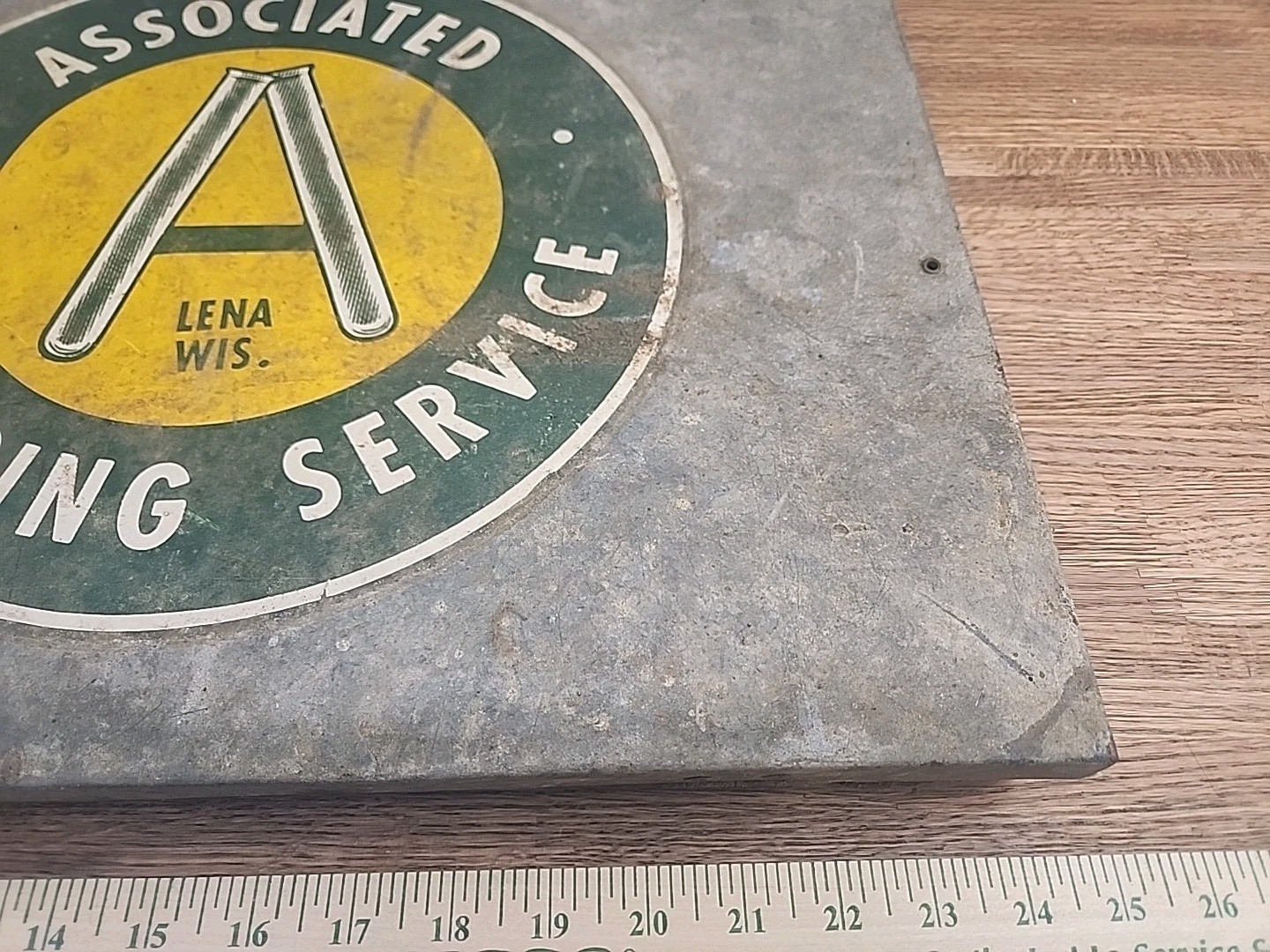 Vintage Associated Breeding Service Metal Box, Lena, WI Horse Insemination