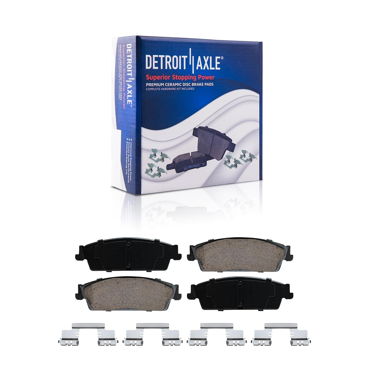 Front & Rear Ceramic Brake Pads for Avalanche Silverado Suburban GMC Sierra 1500