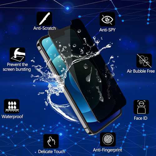 Wholesale Privacy Anti Spy GLASS Screen Protector For iPhone 15 Pro Max 14 13 12