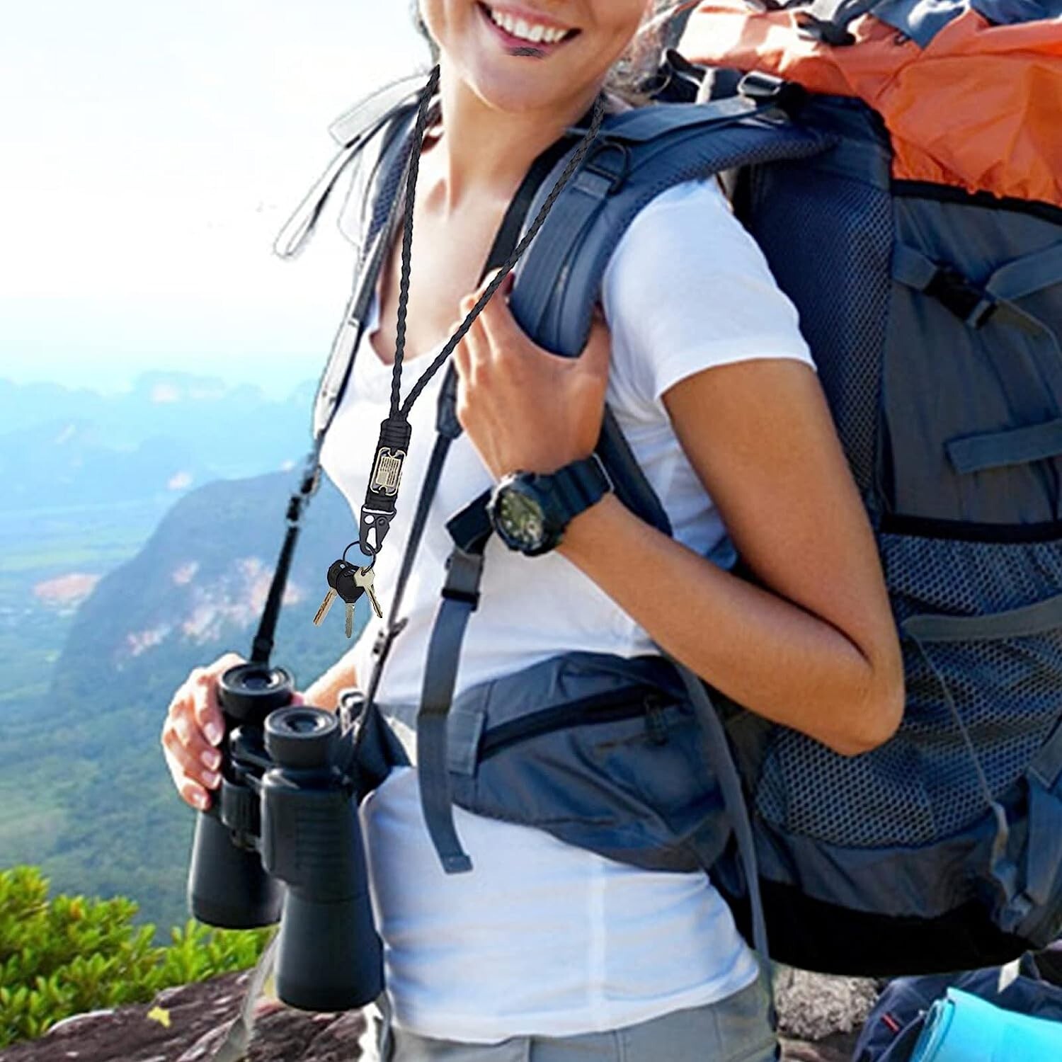 Key Lanyard Neck Lanyard Phone Lanyard Credential Holder Strap Paracord Lanyard