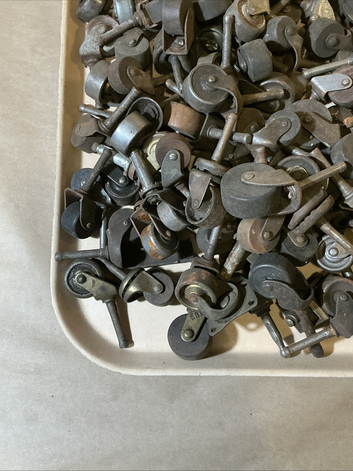 Group Of 130+ Wood/Metal Furniture Casters As Is INV-JDJ79