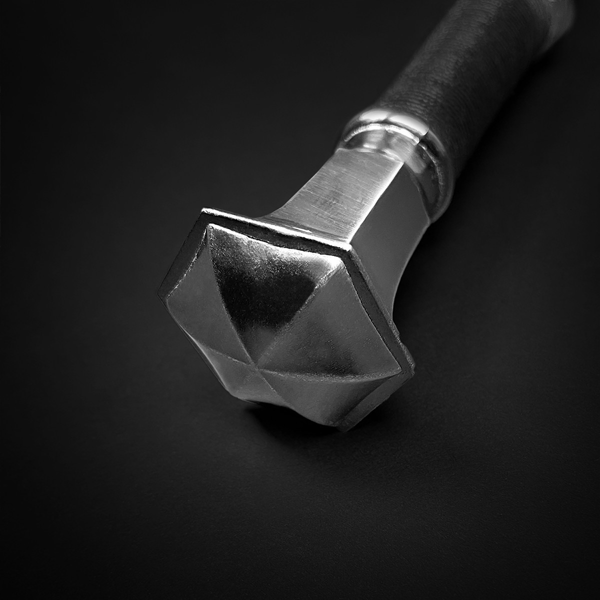 Medieval Fantasy Two Handed Sword - Stainless Steel Sword Blade w/Faux Leather