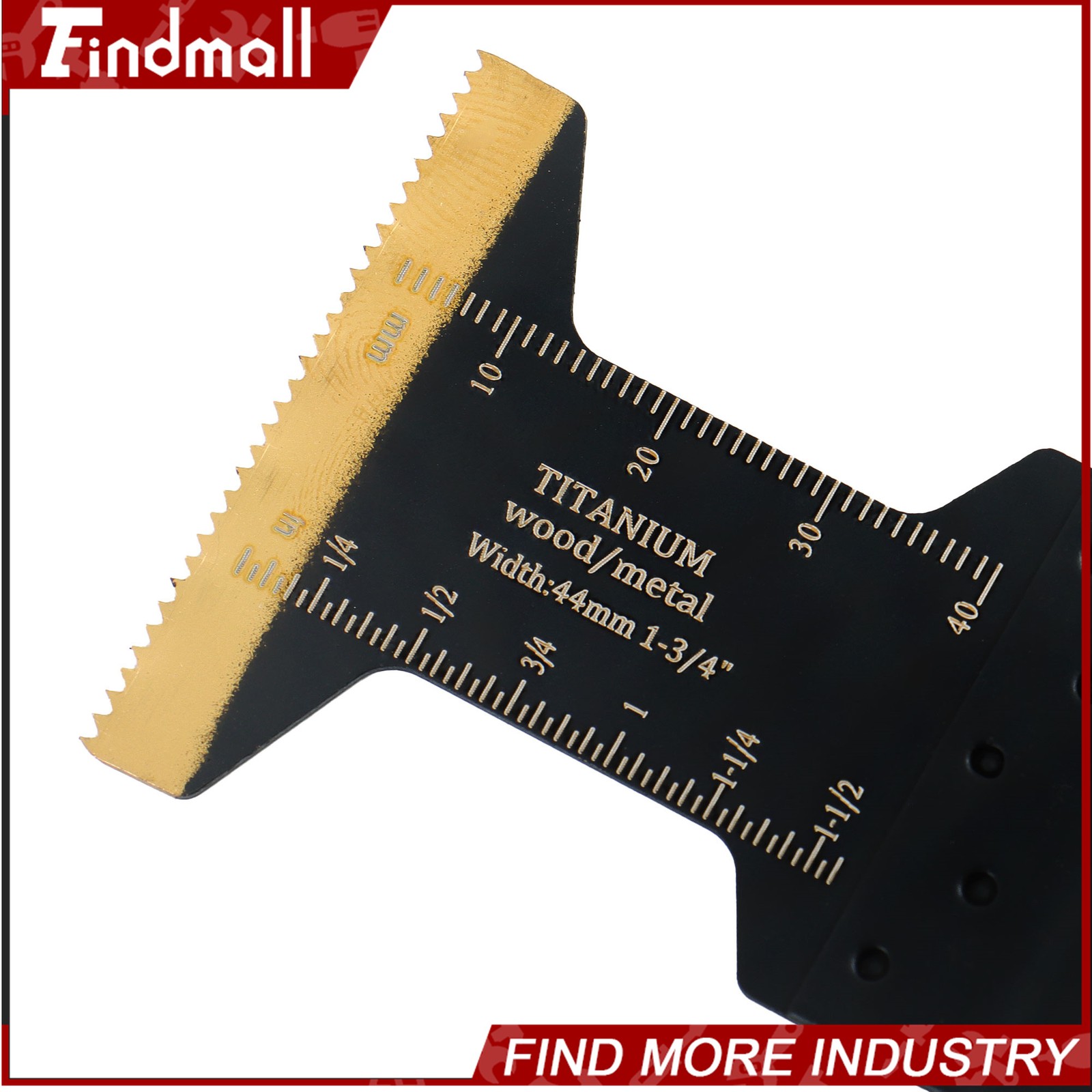 Findmall 20 PCS Titanium Oscillating Multi Tool Blades Kit for Metal & Wood