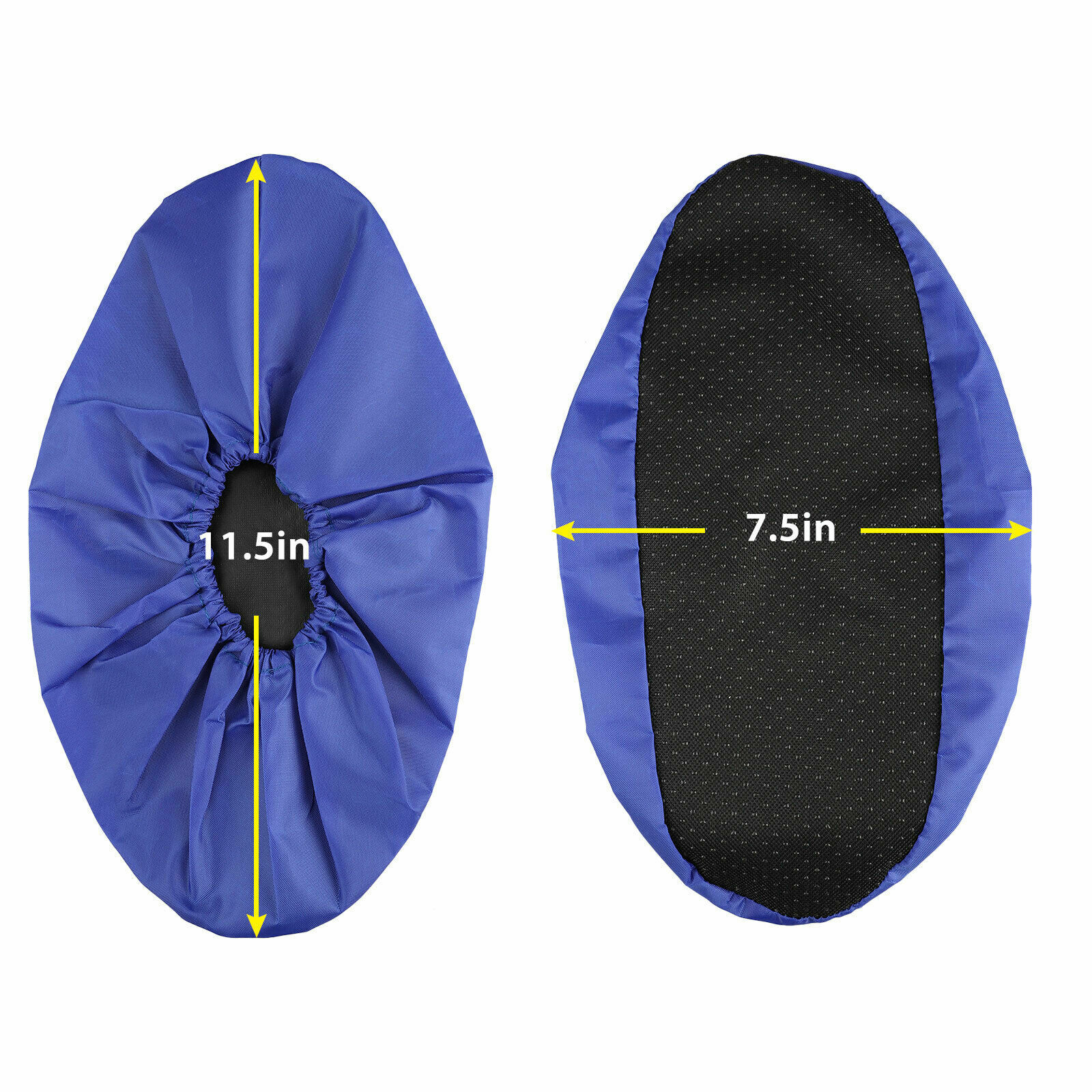 2 Pairs Waterproof Shoe Covers Washable Reusable Non Slip Sole Overshoes Booties